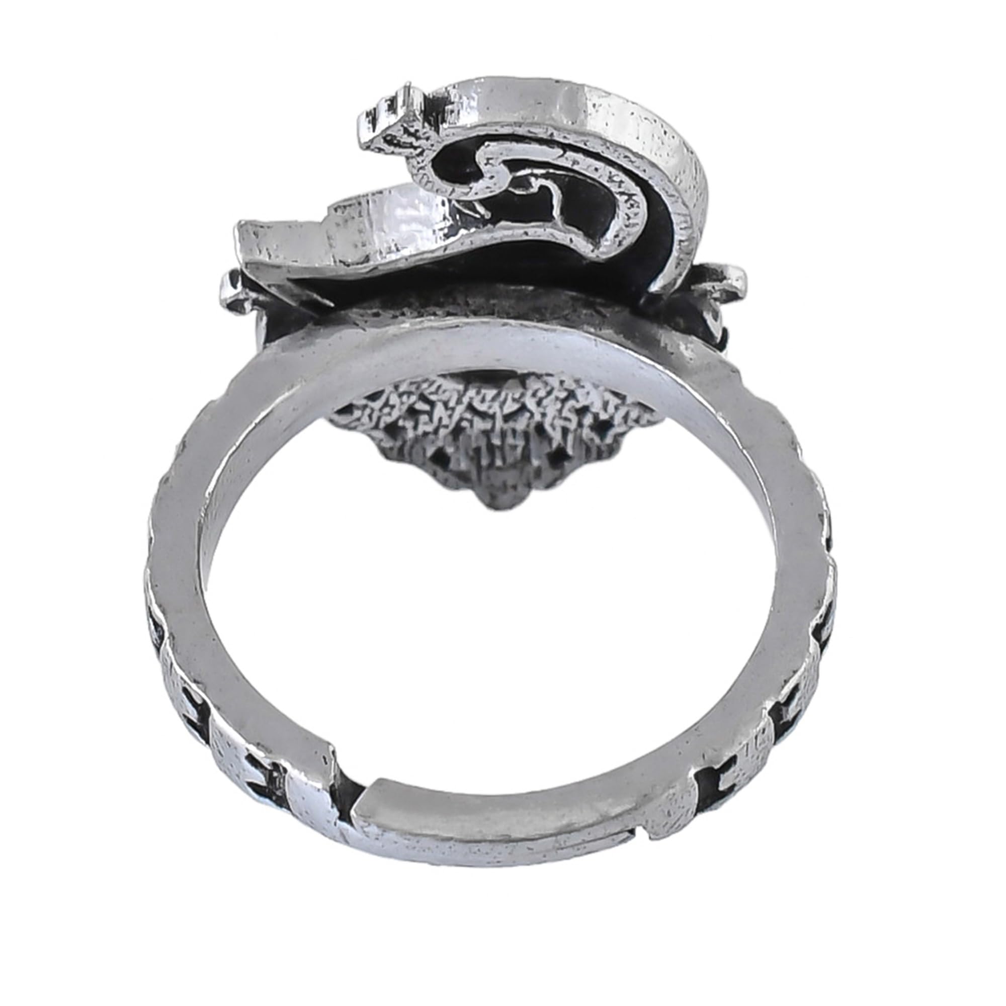 Morni Mayuri Ring Oxidised Daily Wear Statement Ring